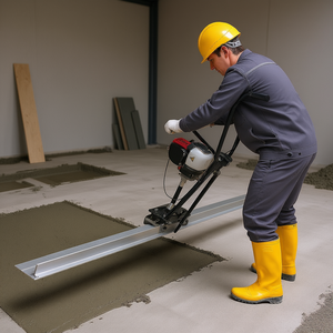 Niveleuse à béton motorisée 6, 8 et 11 pieds, bord droit en aluminium, moteur thermique 4 temps, épandeur de ciment haute efficacité 6500 tr/min - Product Image 2