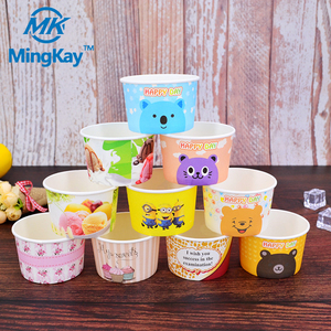 Bán Buôn <span class=keywords><strong>Ice</strong></span> <span class=keywords><strong>Cream</strong></span> Cup Với Nắp Và Muỗng 200Ml Cốc Giấy Cho Kem - Product Image 2