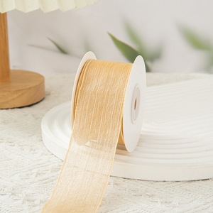 ริบบิ้นโลหะวิบวับสีทองสำหรับห่อของขวัญคริสต์มาสและตกแต่งเสื้อผ้า - Product Image 4