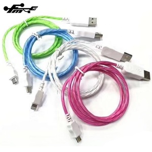 <span class=keywords><strong>Cable</strong></span> <span class=keywords><strong>de</strong></span> <span class=keywords><strong>Carga</strong></span> <span class=keywords><strong>Micro</strong></span> <span class=keywords><strong>USB</strong></span> Estándar <span class=keywords><strong>de</strong></span> 1 m para Teléfonos Móviles, con Flujo Luminiscente Visible en TPE y PVC, en Existencia - Product Image 2