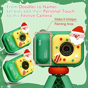 Fotocamera Digitale per Bambini 48MP con Doppia Lente, Certificazione CE e Treppiede, Regalo di Natale, Registrazione Video 1080P, <span class=keywords><strong>Giochi</strong></span> Divertenti Integrati - Product Image 3