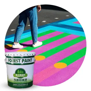 Heat Resistant Paint Fast Drying Price Acrylic Road Marking Paint Traffic 50 Different Colours Asphalt Road Colourful Coating