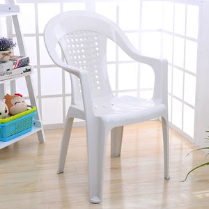 Barato al aire libre apilable fuerte restaurante sillas <span class=keywords><strong>de</strong></span> plástico blanco precio - Product Image 3