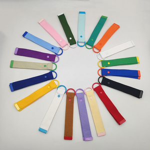 YYX Simple toile sangle <span class=keywords><strong>porte</strong></span>-clés bricolage coloré main tissu bande contraste <span class=keywords><strong>ruban</strong></span> sac à dos pendentifs <span class=keywords><strong>porte</strong></span>-clés - Product Image 1