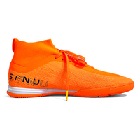 SAIFEINU échantillon gratuit match d'entraînement chaussures de football microfibre EVA semelle extérieure en caoutchouc chaussures de futsal personnalisées bottes de futsal