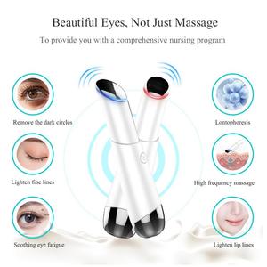 Rechargeable 300mAh Battery Eye Beauty Device Hot Compress <b>Vibration</b> Eye Lift <b>Wand</b> For Dark Circles Puffiness - Product Image 2