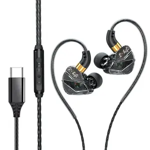 Auriculares deportivos intrauditivos con cable S16 subwoofer, auriculares para juegos, interfaz tipo C de 3,5mm, teléfono móvil, ordenador, multimedia, universal