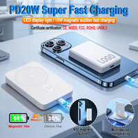 Batterie externe portable magnétique sans fil 5000 mAh à charge rapide 20W, vente en gros d'usine