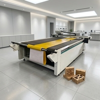 Plotter de corte digital CNC de cama plana para cartón, letras, pegatinas y troqueles