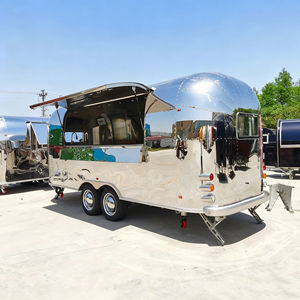 Carrito de Comida Móvil Multifuncional Comercial de Acero Inoxidable con 4 Ruedas para Desayuno, Refrigerios, Helados, Té con Leche y Café - Product Image 4