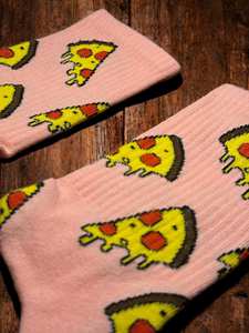 <span class=keywords><strong>Chaussettes</strong></span> de sport personnalisées de haute qualité, douces et confortables, avec motifs de restauration rapide (hot-dogs, pizzas, frites) - Product Image 4