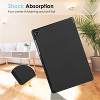 Étui de protection pliable à 360 degrés en cuir PU rigide pour tablette Samsung Tab S8 Ultra X900 de 14,6 pouces