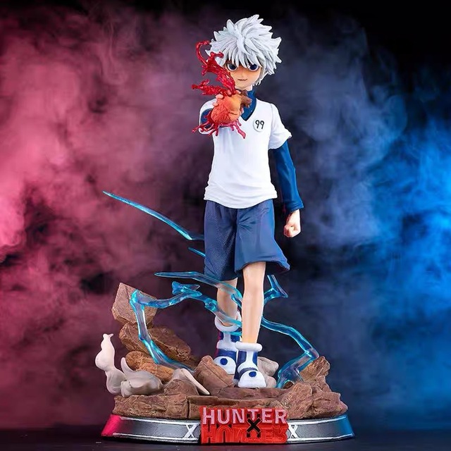 Wholesale in Stock BM HUNTER Action Figures Killua Zoldyck Anime Figures Model Figurine Statue Toy Gift