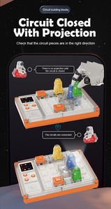 Laberinto de circuito, juego de mesa de entrenamiento de pensamiento de <span class=keywords><strong>ajedrez</strong></span>, proyección mágica de sombra, rompecabezas para niños, juguetes electrónicos - Product Image 3