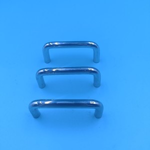 Poignées de meuble en acier inoxydable, forme barre, chromées, design minimaliste pour armoires et meubles - Product Image 1