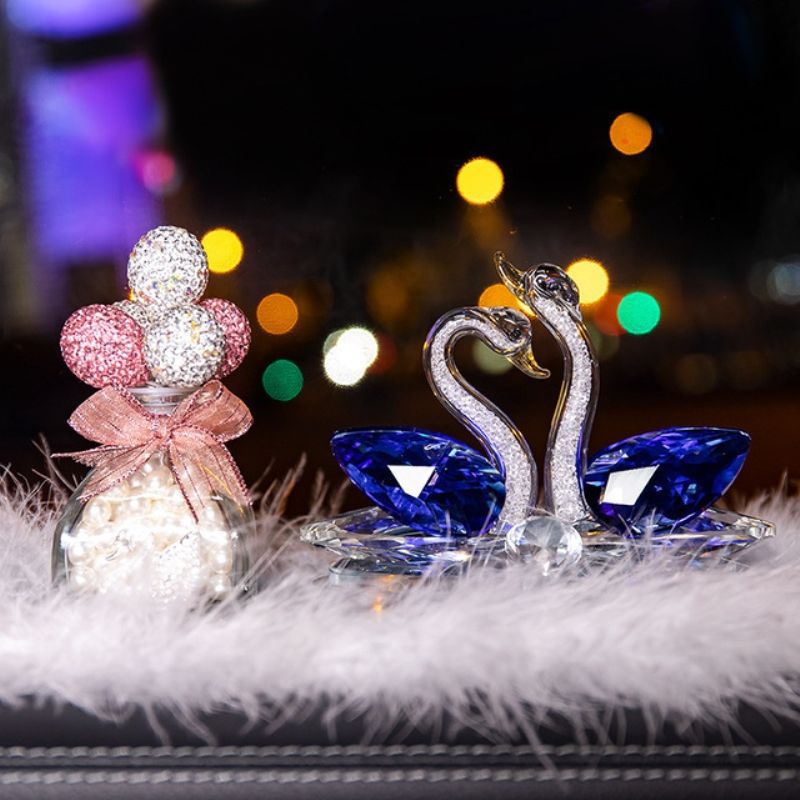 HZ風水クリスタルマンダリンアヒル白鳥像愛と忠実さ車の装飾| Alibaba.com