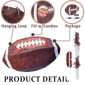 Vente chaude Football Pinata pour Garçons Sport Fête À Thème Décoration Usine En Gros pour Les Fêtes D'anniversaire - Product Image 3