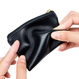 Custom Genuine Cow Leather Zipper Coin <b>Purse</b> Luxury Pattern Portable Pocket Change Case for Kids Cute <b>Small</b> Mini <b>Purse</b> Holder - Product Image 1