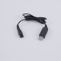 Câble de charge USB à deux fiches de 1 mètre, cordon d'alimentation 43V8V15V12V pour rasoir Braun