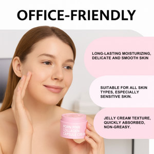 Crema Viso Idratante Coreana OEM/ODM all'Ingrosso con Peptidi, DNA, Niacinamide, Complesso Gelatinoso, PDRN e Capsule di Collagene Rosa - Product Image 6