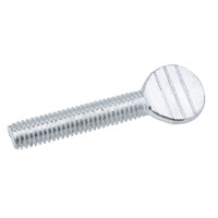 Vis de machine à tête cannelée en acier au carbone galvanisé, classe 4.8, 8.8, 10.9, 12.9, 5/16'', 7/16'', finition bleue ou blanche