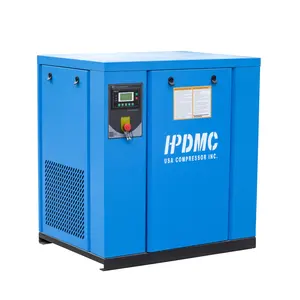 DMC PACK15 low vibration AC fixed speed 15kw 20hp screw air compressor portable