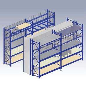 Longspan Medium Duty <strong>Steel</strong> Panel <strong>Shelf</strong> for <strong>Warehouse</strong> Storage Adjustable Powder Coated <strong>Shelving</strong> Display Rack - Product Image 2