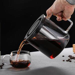 Carafe à café en verre grande capacité, vente en gros d'usine, ensemble de cafetière à infusion froide avec <span class=keywords><strong>filtre</strong></span> en acier inoxydable pour fêtes et bureaux - Product Image 3