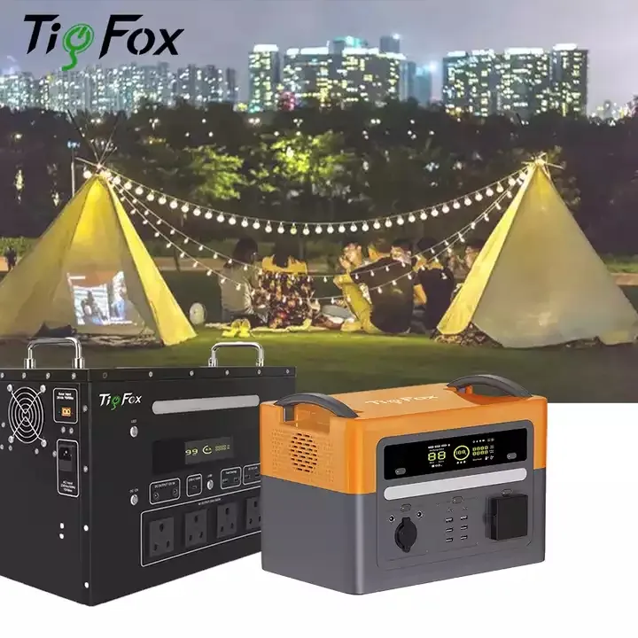 Tig Fox 1000W Solar Outdoor-Netzteil Camping Food Truck Explorer Telefon Tragbare Power Bank Kraftwerk Hohe Kapazität