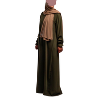 Vente en gros Hijab musulman grande taille femmes longue abaya avec manches mignonnes