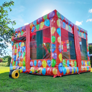 Castillo inflable con forma de caja de regalo para niños, brincolín comercial para fiestas. - Product Image 3
