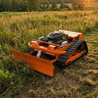 Mesin Pemotong Rumput Robot Karet Termurah Tanpa Kabel 4-Tak Pertanian Remote Control Mini Robot Pemotong Rumput untuk Taman Rumput