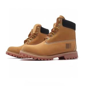 2024 LVES, роскошные мужские желтые ботинки, Новые повседневные мартинсы среднего размера с высоким верхом, альпинистские зимние рабочие ботинки - Product Image 3