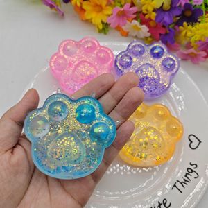 Jouet Squishy Patte de Chat en TPR, Gelée de Fruits Cristallins Kawaii, Anti-Stress, Cadeau Unisexe pour Enfants et Adultes, Jouet de Décompression Patte de Chaton - Product Image 1