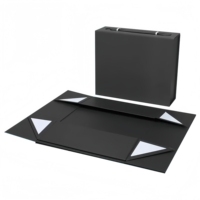 Caja de Regalo Rígida Plegable Reutilizable Biodegradable de Materiales Reciclados Ecológicos de Alta Gama Personalizada con Cierre Magnético y Grabado