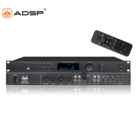 Processeur audio DSP professionnel ADSP, amplificateur de voiture 4 canaux en métal, certificat CE, 96 kHz, double écho + réverbération, 15 W, USB/