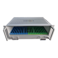 RDEKONO Schroff Nvent Subrack Enclosure sans trous, guides de cartes, subrack vide 19 pouces 3U, plaque de couverture, fabricant