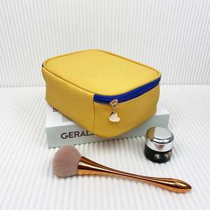 Custom Makeup Travel <b>Cosmetic</b> <b>Bag</b> for Women Girls Waterproof <b>Cosmetic</b> <b>Bag</b> Zipper Storage <b>Bag</b> Pu Leather Large Makeup <b>Case</b> - Product Image 3