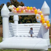 THL anniversaire fête de mariage parque acutico gonflables blancos château gonflable cavalier videur blanc gonflable rebond maison