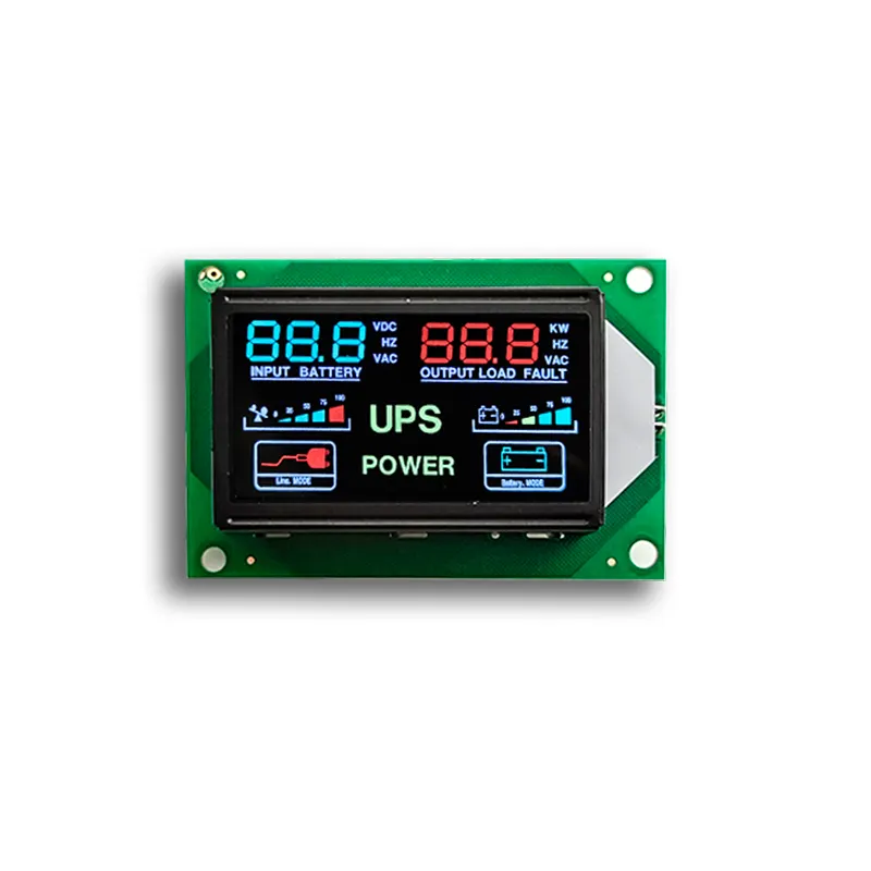 יצרן lcd שבב על סיפון מסך שחור 6 ספרות ht1621 מגזר מודולי תצוגת lcd