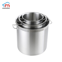 Xiangsheng Marmite en acier inoxydable 16cm 24cm tailles Double poignée pour cuisinière à Induction 50L ustensiles de cuisine pour soupe