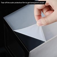 Acryl spitze Jar Tip Collection Box 6x4x5 Zoll Spenden-und Vorschlags behälter für Bars und Restaurants