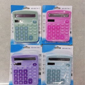 Calculatrice de bureau Taksun à 12 chiffres Ts-8837B-C, double alimentation, usage financier, couleur magenta, cadeau d'affaires - Product Image 5