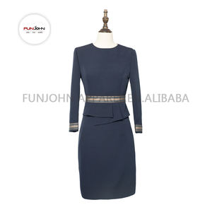 ชุดยูนิฟอร์มแอร์โฮสเตสแบบชุดเดรสขาย ชุดยูนิฟอร์มสายการบินสำหรับผู้หญิง - Product Image 1