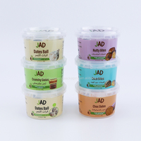 Contenants en plastique PP imprimés avec logo pour yaourt, pots de 250g, 500g, 1kg, emballages pour crème glacée avec couvercle – Vente en gros