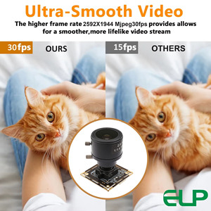 Caméra USB grand angle ELP 5MP avec pilote d'objectif M12 2.8-12mm Plug & Play gratuit <span class=keywords><strong>Webcam</strong></span> USB HD 5MP 30FPS pour la <span class=keywords><strong>capture</strong></span> vidéo - Product Image 3