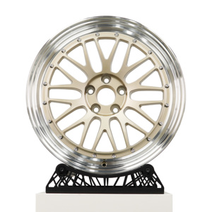 Jante de voiture de tourisme en alliage forgé OEM personnalisée Champion Gold Monobloc légère T6061 19 20 21 22 23 24 <span class=keywords><strong>Motorsport</strong></span> E88 RE88 - Product Image 2