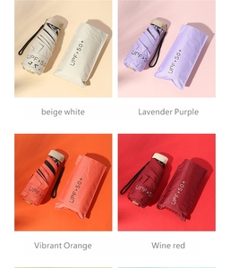 Ombrello da Viaggio Portatile Mini Pieghevole in 5 Sezioni in Lega di Alluminio Antivento per Sole e Pioggia - Product Image 6