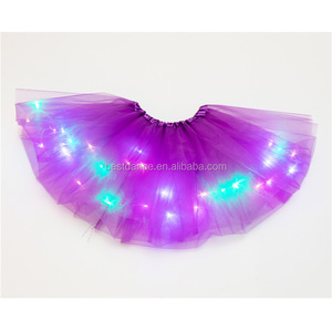 BestDance LED Tutu Jupe Tulle <span class=keywords><strong>Jupon</strong></span> Ballet Bubble Dance Jupe Performance Party Wear Halloween LIGHT up pour Enfants Femmes - Product Image 6