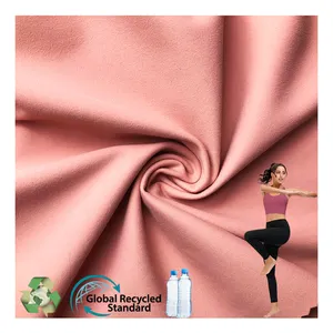 Sustainable recycled fabric for leggings t-shirt Repreve RPET pet made from recycled plastic bottle